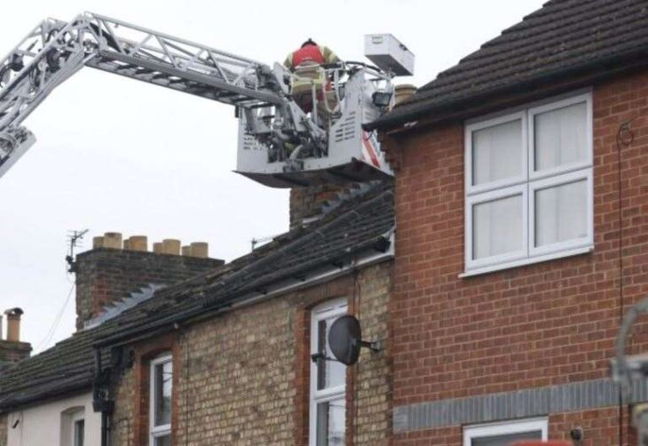 Firefighters called to Warwick Place in Maidstone after reports of unsafe chimney
