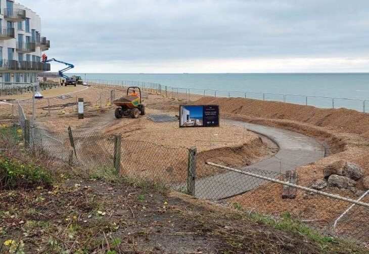 New route for Folkestone boardwalk as work continues on seafront